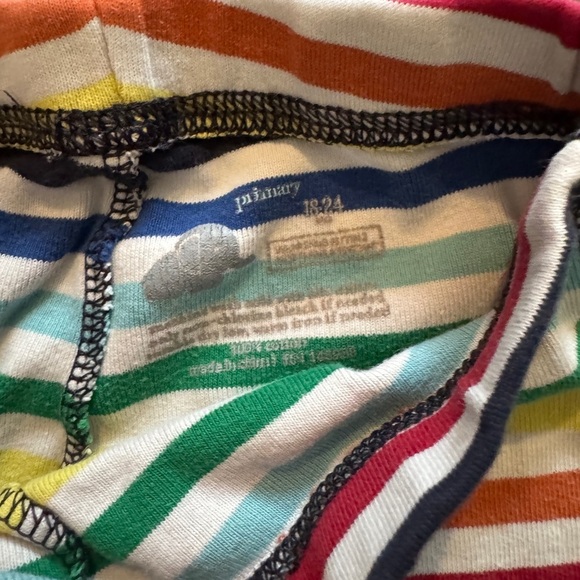π Primary Rainbow Stripe Pajama Set (Size 18β24M) - Picture 4 of 6